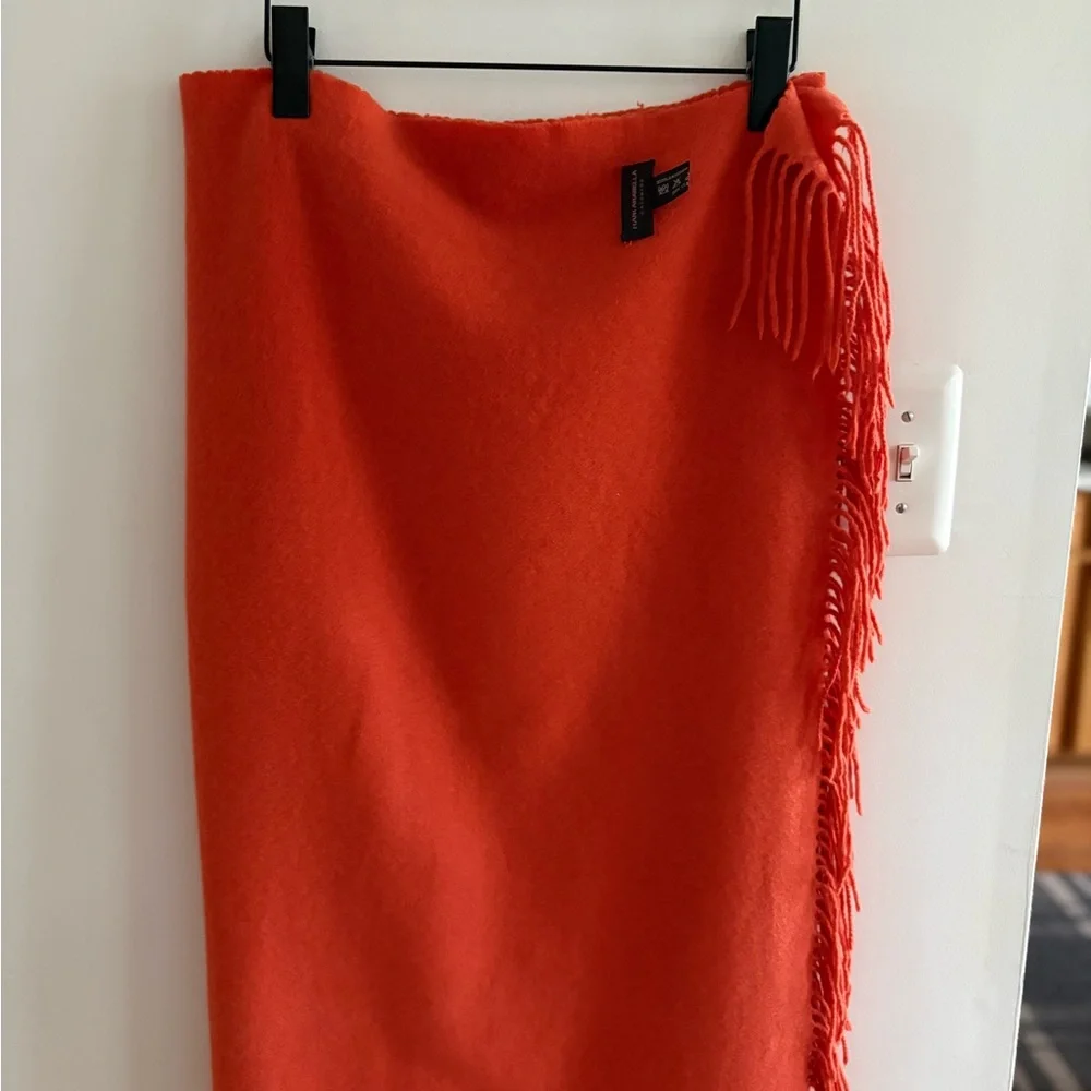 Rani Arabella cashmere throw fringe blanket